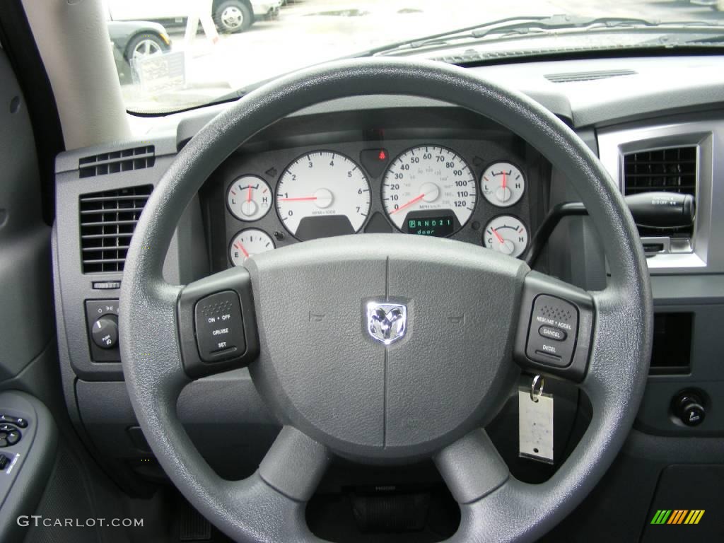 2008 Ram 1500 Big Horn Edition Quad Cab - Bright White / Medium Slate Gray photo #22