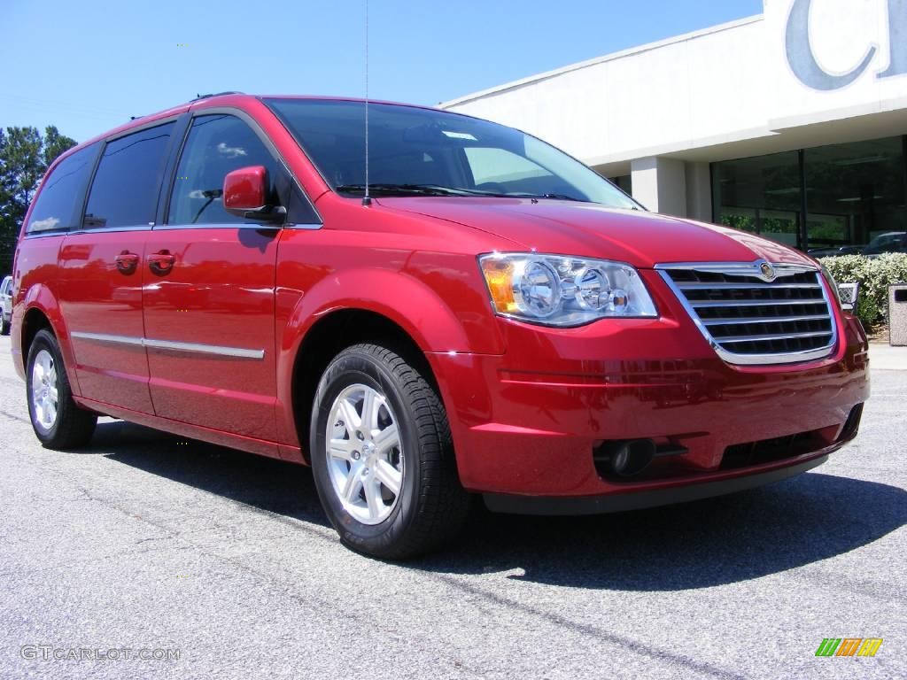 Inferno Red Crystal Pearl 2009 Chrysler Town & Country Touring Exterior Photo #13588211
