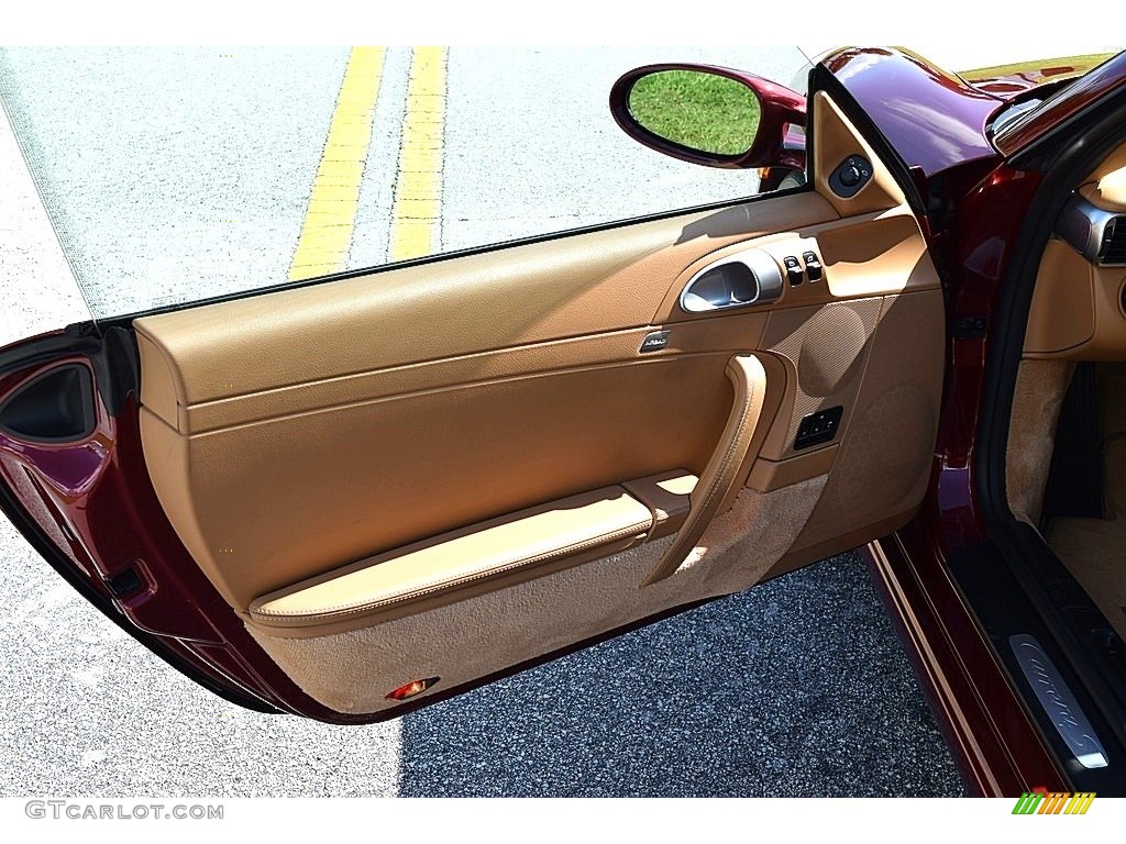 2008 Porsche 911 Carrera S Coupe Sand Beige Door Panel Photo #135882484