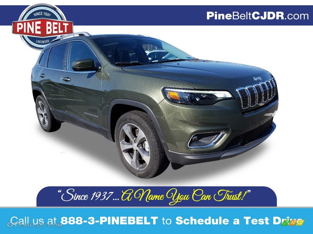 2019 Cherokee Limited 4x4 - Olive Green Pearl / Black photo #1