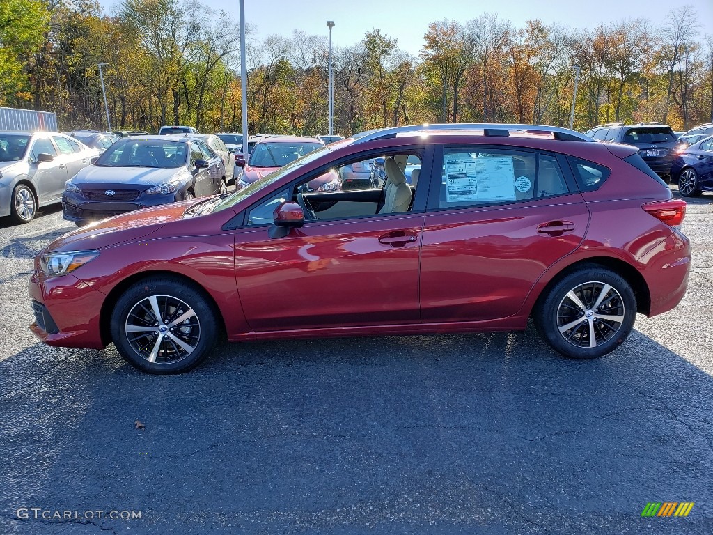 2020 Crimson Red Pearl Subaru Impreza Premium 5Door 135880185 Photo 3 Car