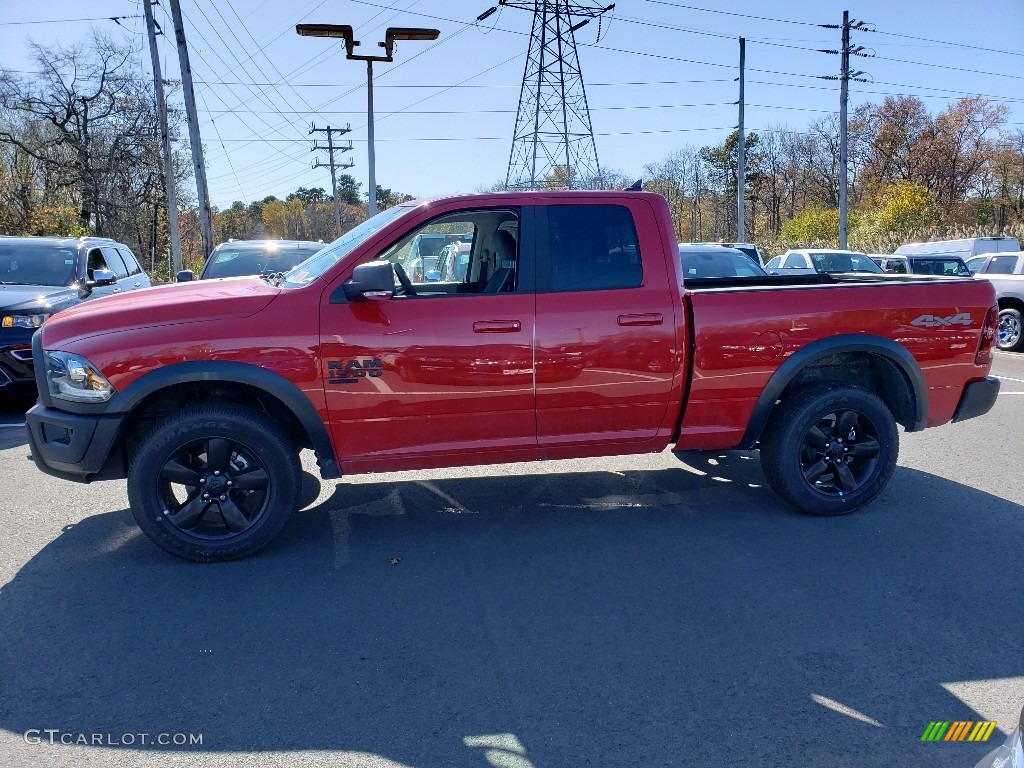 2019 1500 Classic Warlock Quad Cab 4x4 - Flame Red / Black/Diesel Gray photo #3