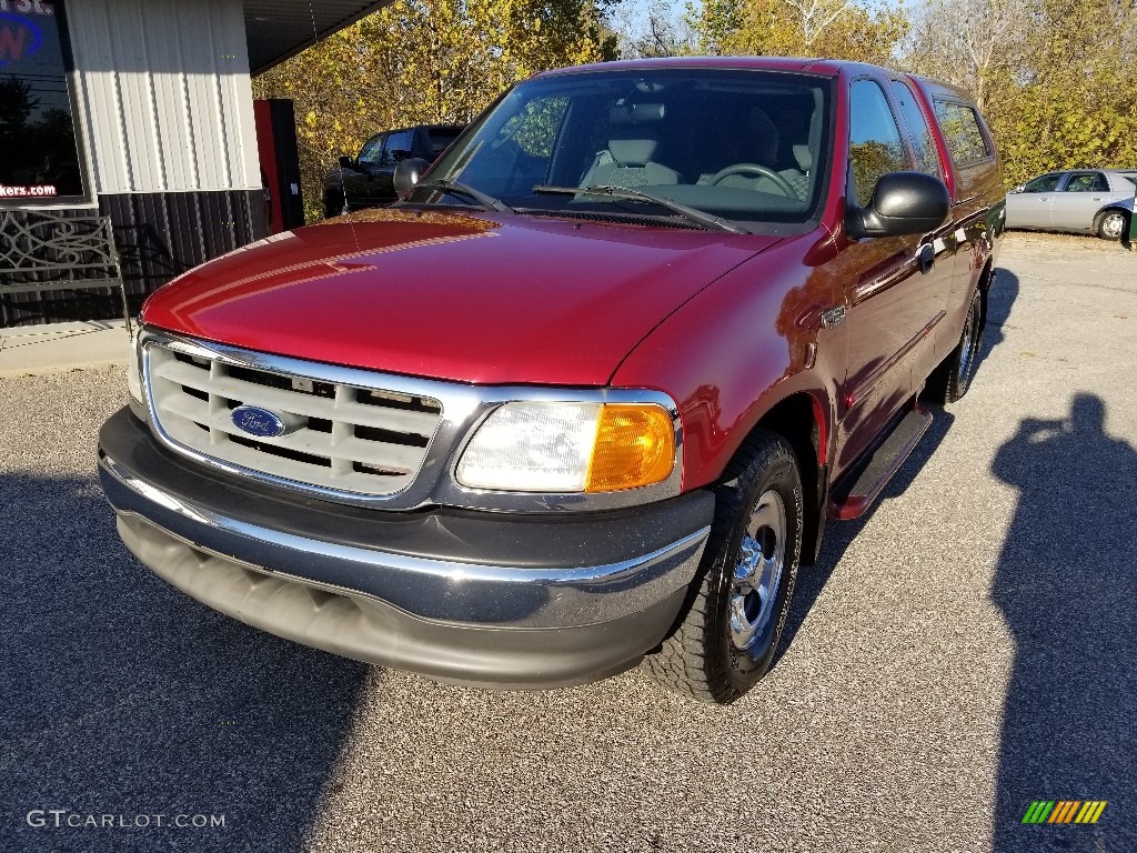 2004 F150 XLT Heritage SuperCab - Toreador Red Metallic / Heritage Graphite Grey photo #11