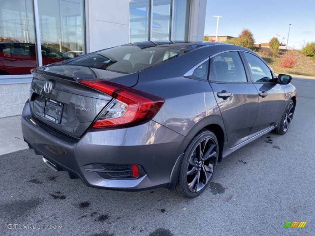 Modern Steel Metallic 2020 Honda Civic Sport Sedan Exterior Photo #135889854