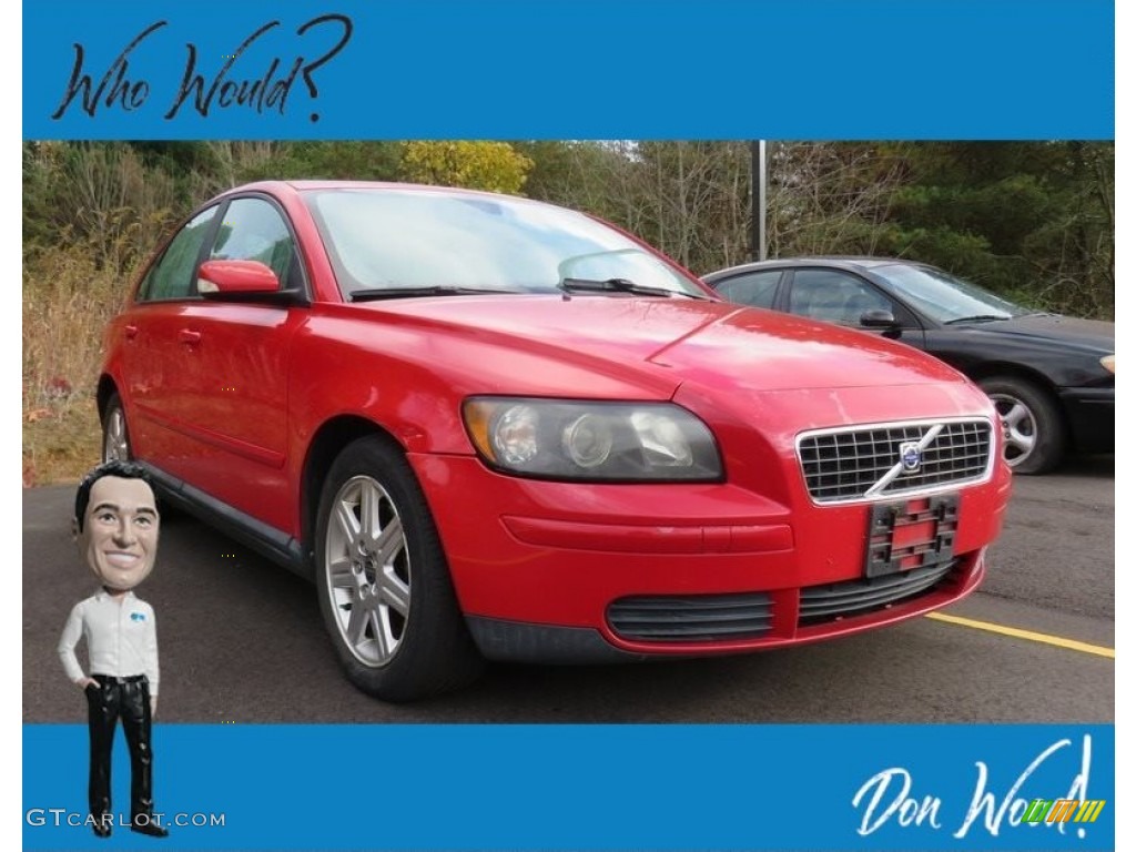 2006 S40 2.4i - Passion Red / Off Black photo #1