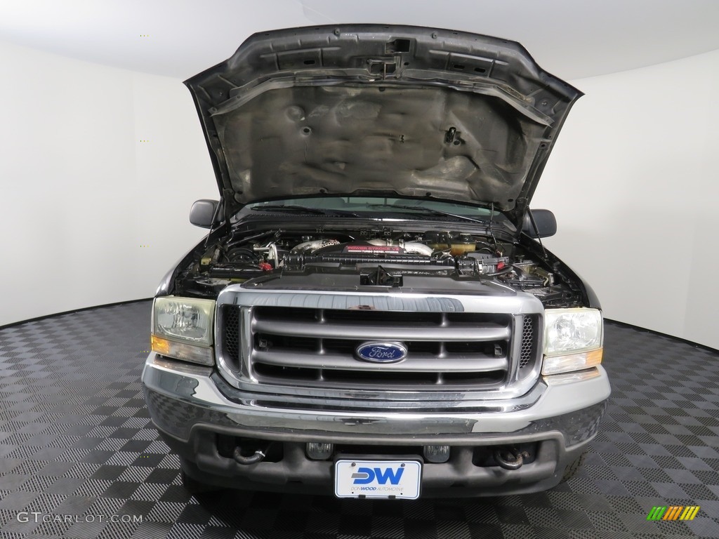 2003 F250 Super Duty XL SuperCab 4x4 - Black / Medium Flint Grey photo #5