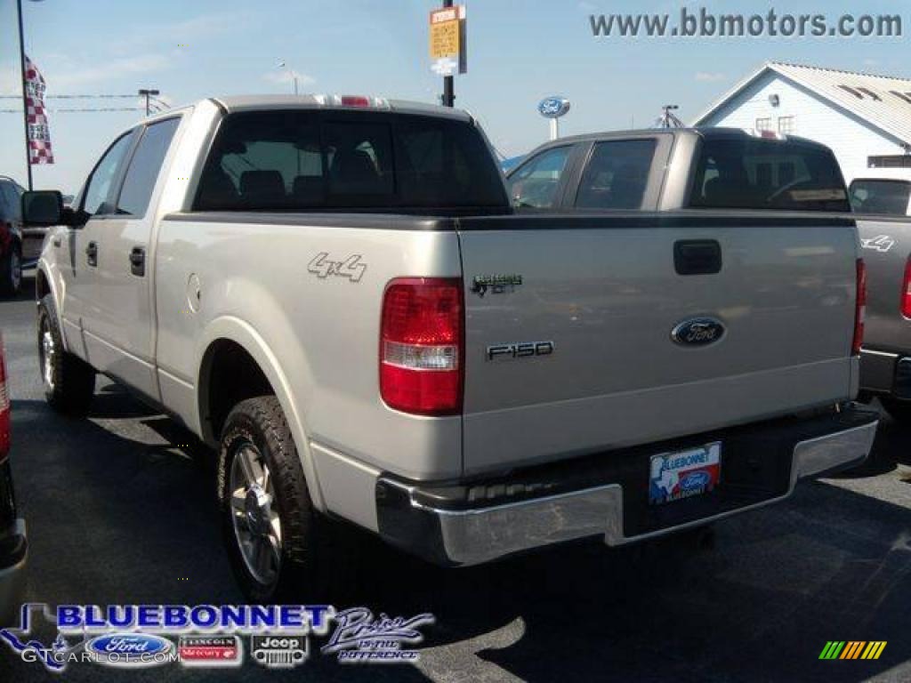 2006 F150 Lariat SuperCrew 4x4 - Smokestone Metallic / Black photo #6