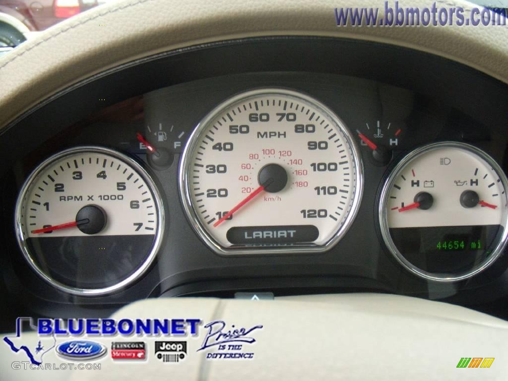 2006 F150 Lariat SuperCrew 4x4 - Oxford White / Tan photo #9