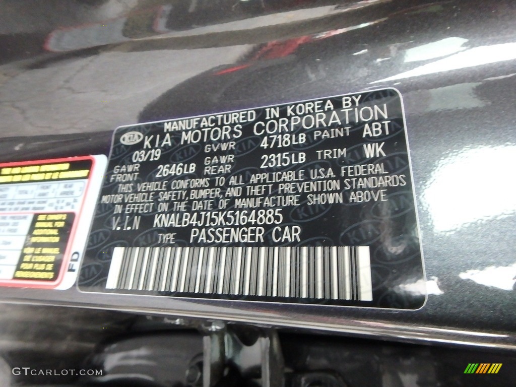 2019 Kia Cadenza Premium Color Code Photos