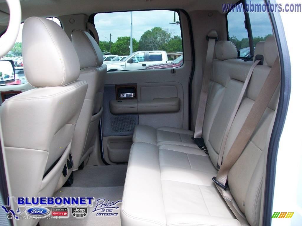 2006 F150 Lariat SuperCrew 4x4 - Oxford White / Tan photo #11