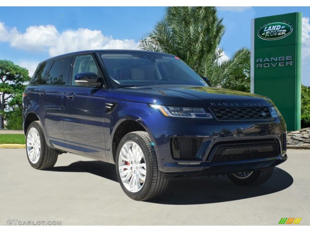 Portofino Blue Metallic 2020 Land Rover Range Rover Sport HSE Dynamic Exterior Photo #135900609