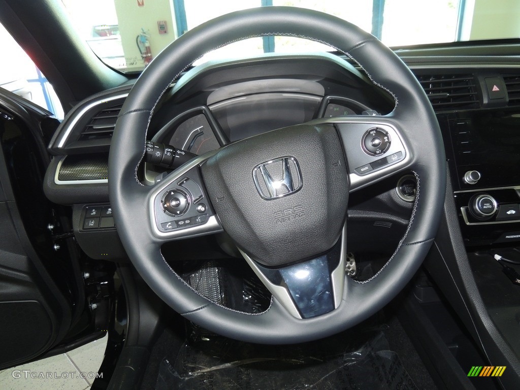 2020 Civic Sport Sedan - Crystal Black Pearl / Black photo #14