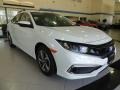 Platinum White Pearl - Civic LX Sedan Photo No. 3