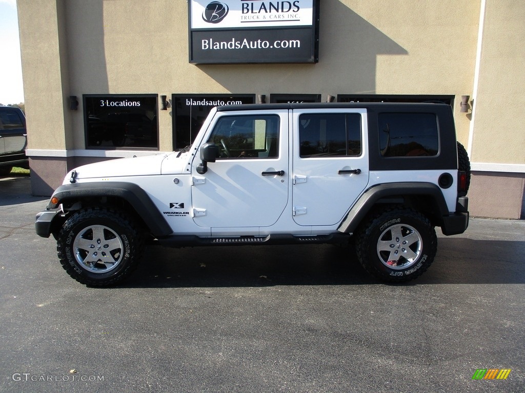 2009 Wrangler Unlimited X 4x4 - Stone White / Dark Slate Gray/Medium Slate Gray photo #1