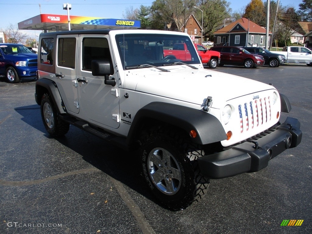 2009 Wrangler Unlimited X 4x4 - Stone White / Dark Slate Gray/Medium Slate Gray photo #5