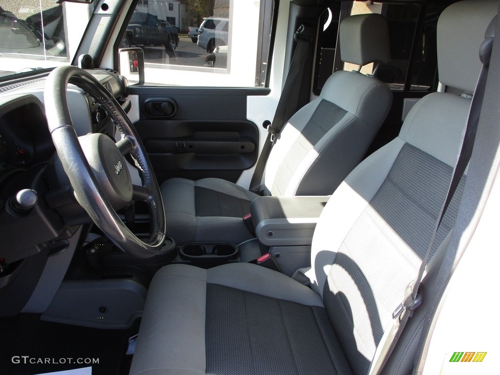2009 Wrangler Unlimited X 4x4 - Stone White / Dark Slate Gray/Medium Slate Gray photo #8