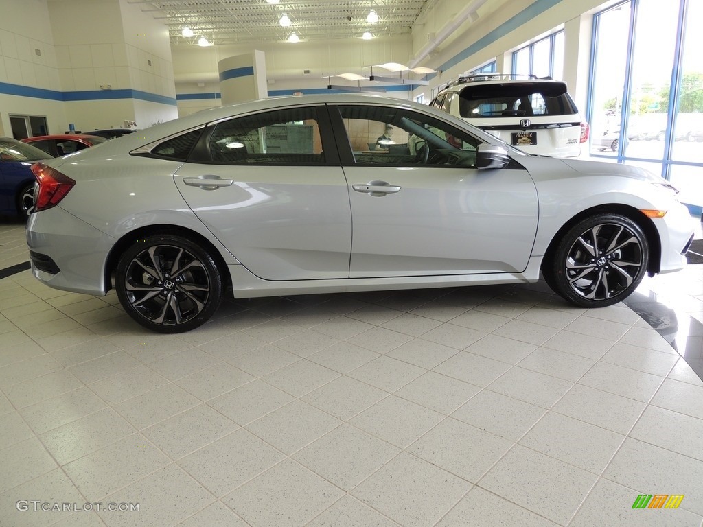 Lunar Silver Metallic 2020 Honda Civic Sport Sedan Exterior Photo #135903230