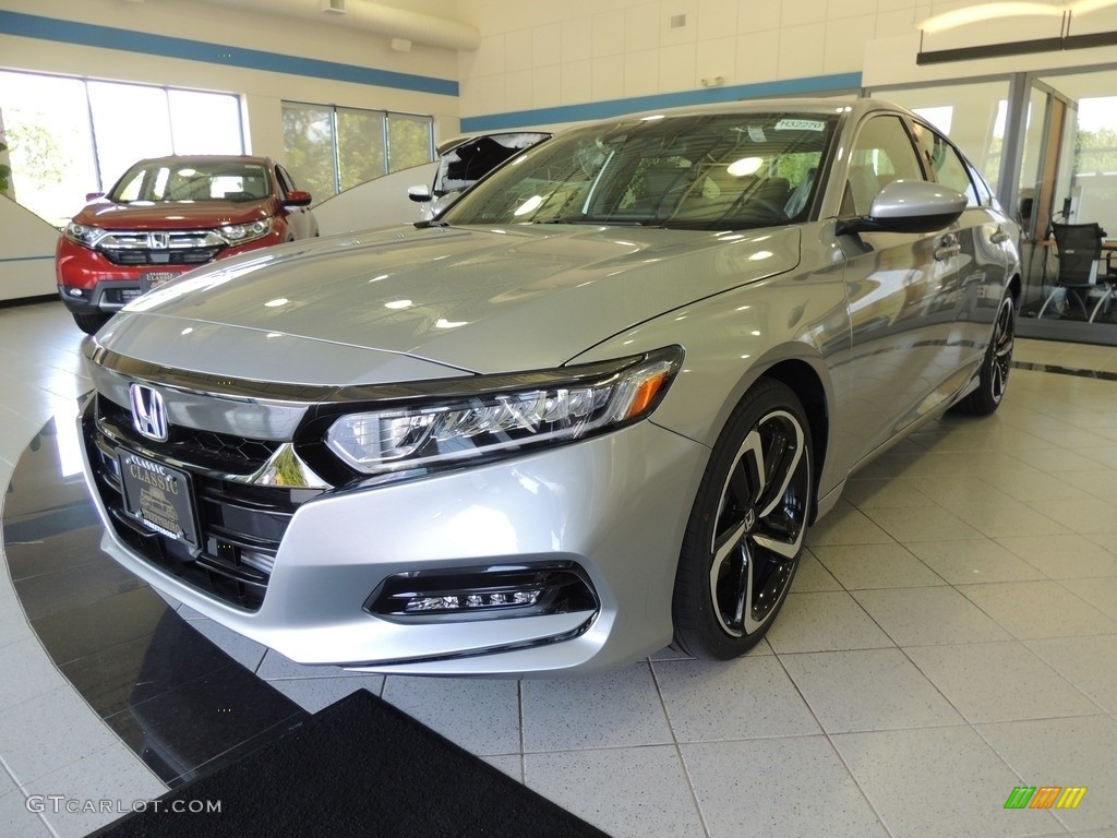 2020 Accord Sport Sedan - Lunar Silver Metallic / Black photo #1