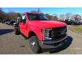 2019 Race Red Ford F350 Super Duty XL Regular Cab 4x4 Chassis  photo #4