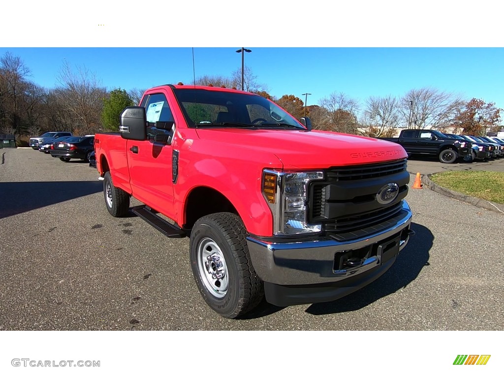 Race Red 2019 Ford F350 Super Duty XL Regular Cab 4x4 Exterior Photo #135904818