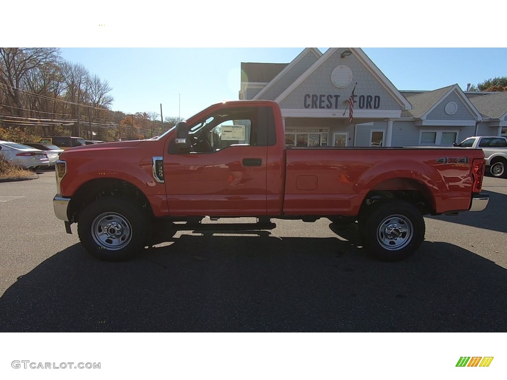 2019 F350 Super Duty XL Regular Cab 4x4 - Race Red / Earth Gray photo #12