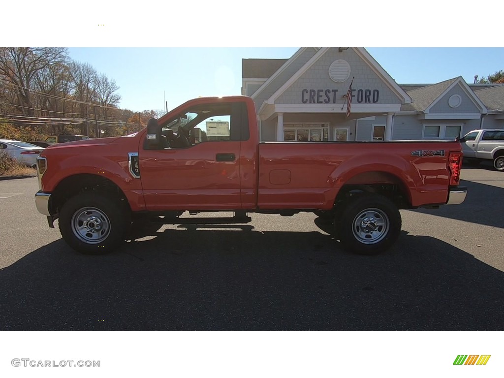 2019 F350 Super Duty XL Regular Cab 4x4 - Race Red / Earth Gray photo #13