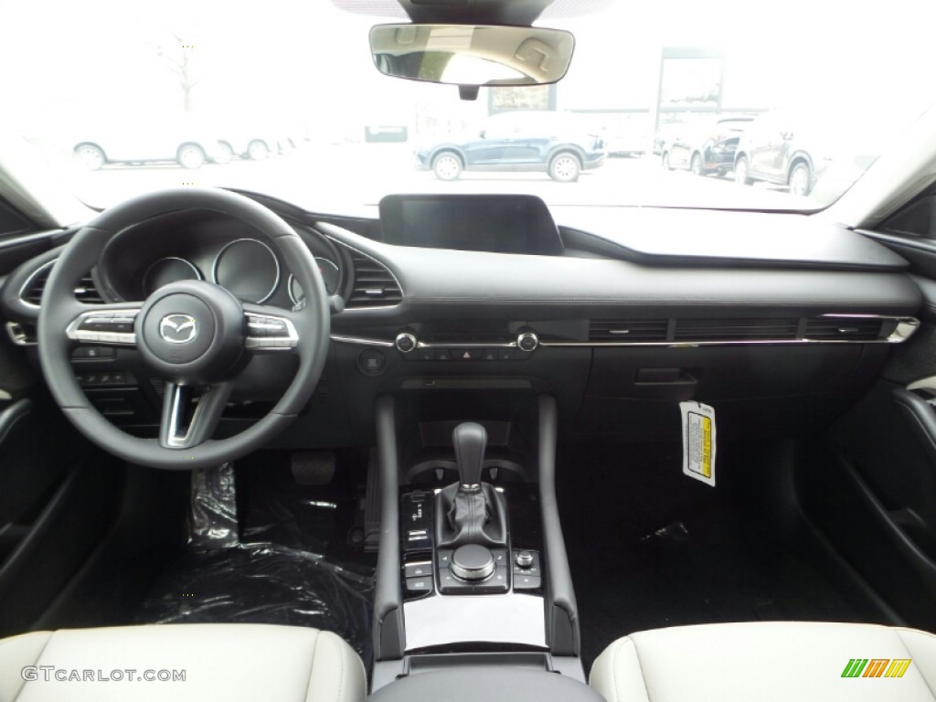 2020 Mazda MAZDA3 Sedan Greige Dashboard Photo #135905145