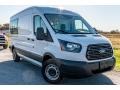 Oxford White 2015 Ford Transit Van 150 MR Long