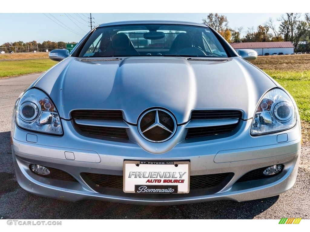 2005 SLK 350 Roadster - Iridium Silver Metallic / Black photo #9