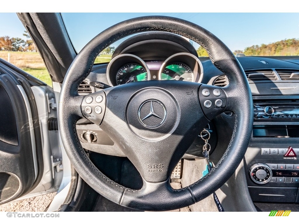 2005 SLK 350 Roadster - Iridium Silver Metallic / Black photo #25