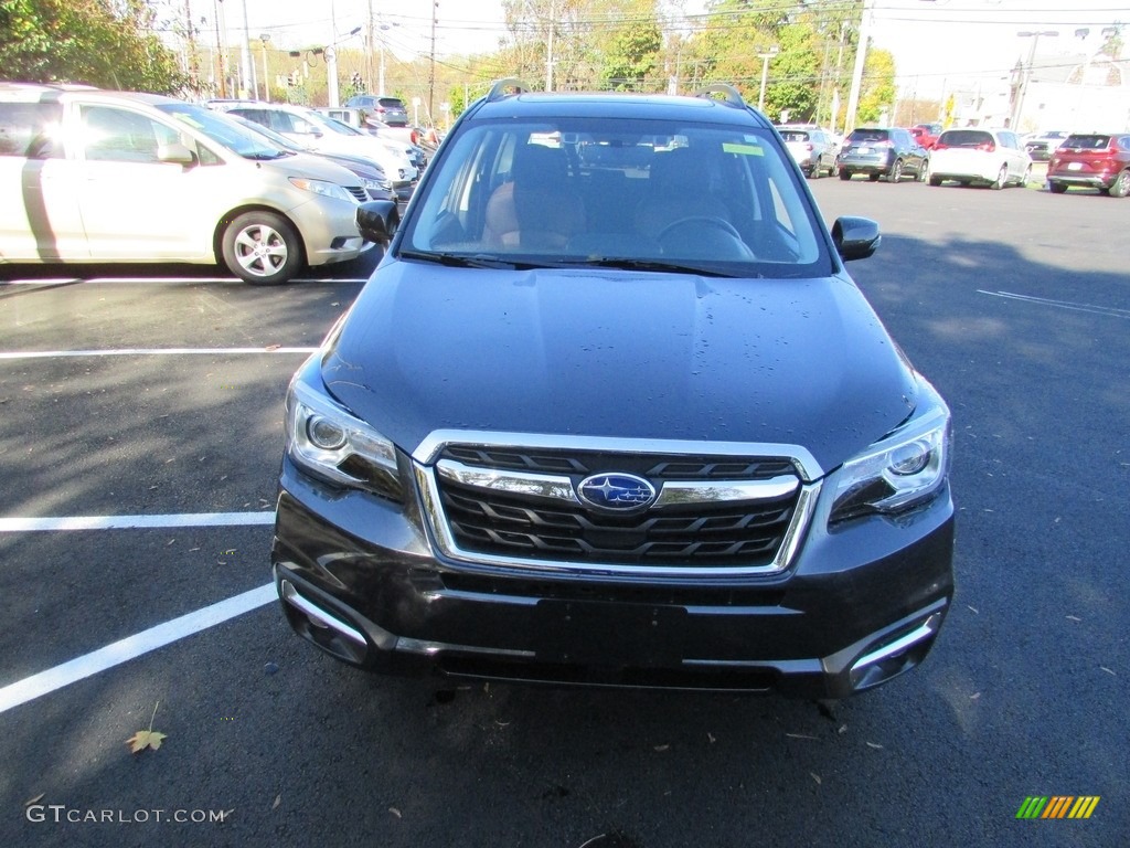 2017 Forester 2.5i Touring - Dark Gray Metallic / Saddle Brown photo #3
