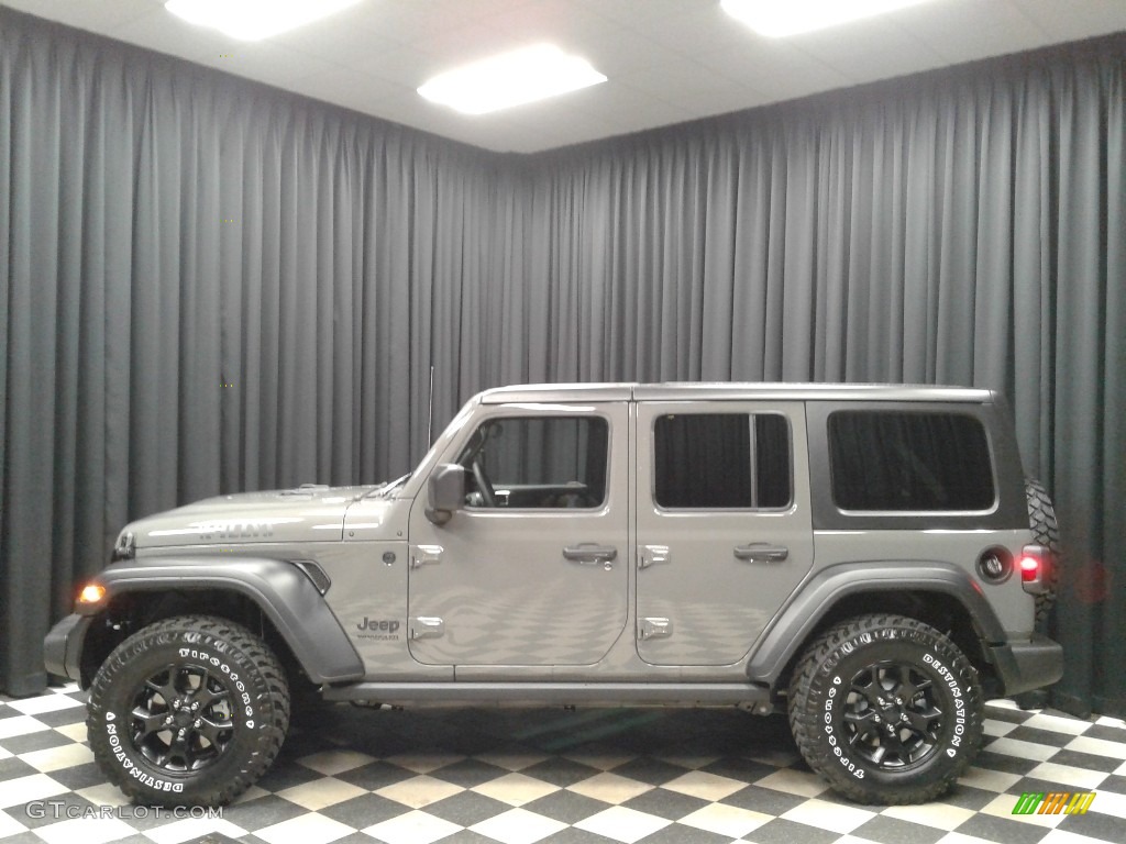 2020 Wrangler Unlimited Willys 4x4 - Sting-Gray / Black photo #1