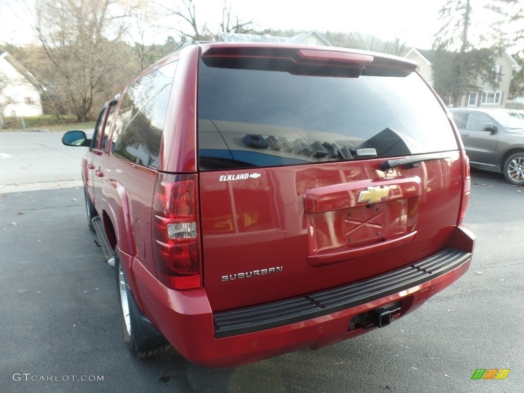 2013 Suburban LT 4x4 - Crystal Red Tintcoat / Light Cashmere/Dark Cashmere photo #6