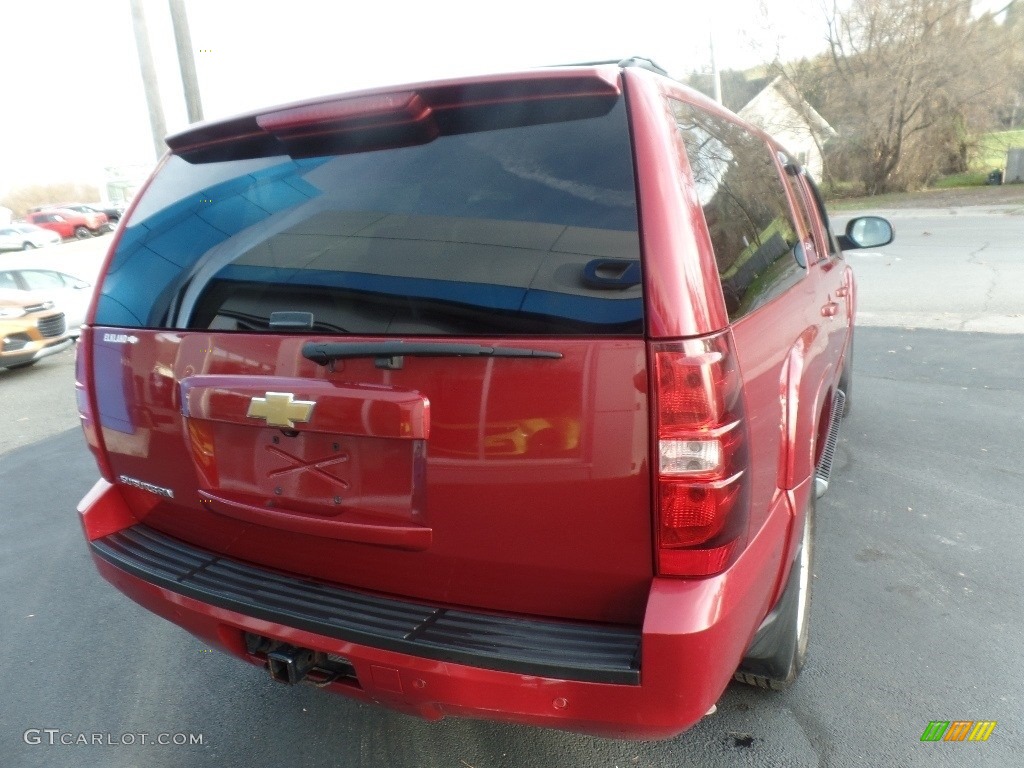 2013 Suburban LT 4x4 - Crystal Red Tintcoat / Light Cashmere/Dark Cashmere photo #7