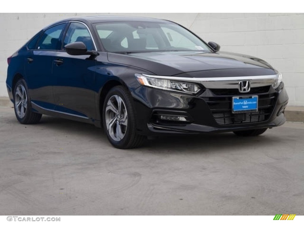 2020 Accord EX Sedan - Crystal Black Pearl / Black photo #1