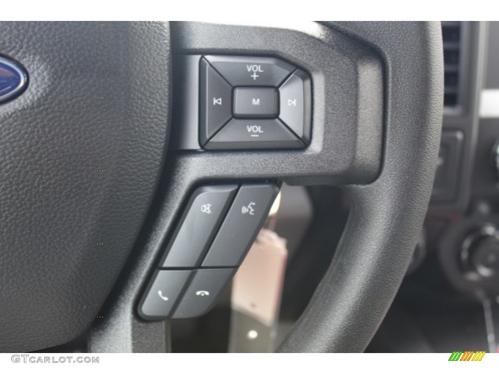 2020 Ford F150 STX SuperCrew Black Steering Wheel Photo #135925192