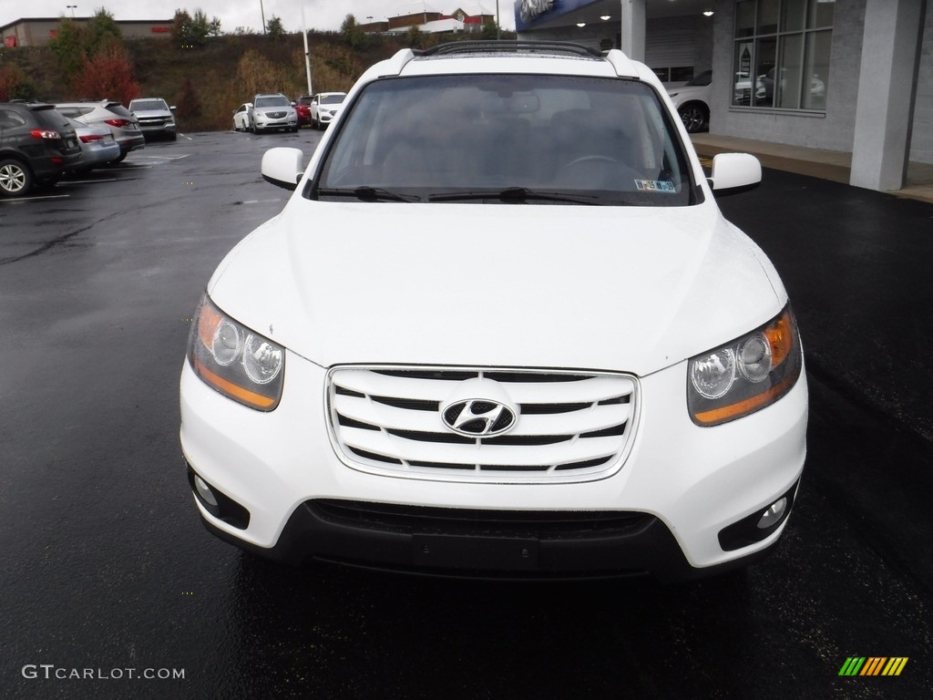 2010 Santa Fe Limited 4WD - Pearl White / Cocoa Black photo #5