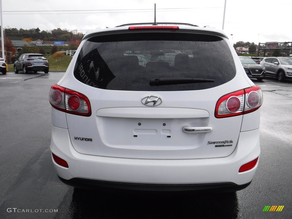 2010 Santa Fe Limited 4WD - Pearl White / Cocoa Black photo #9