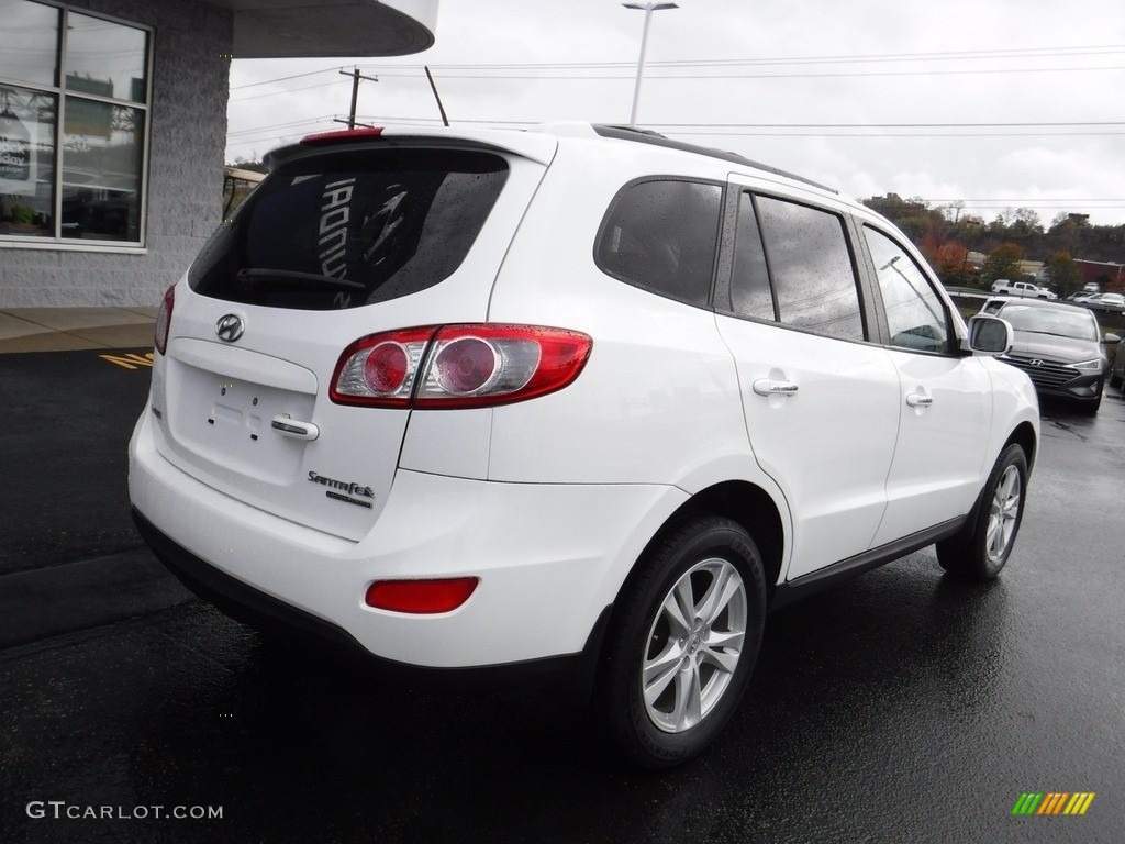2010 Santa Fe Limited 4WD - Pearl White / Cocoa Black photo #10