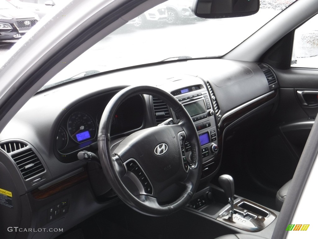 2010 Santa Fe Limited 4WD - Pearl White / Cocoa Black photo #13