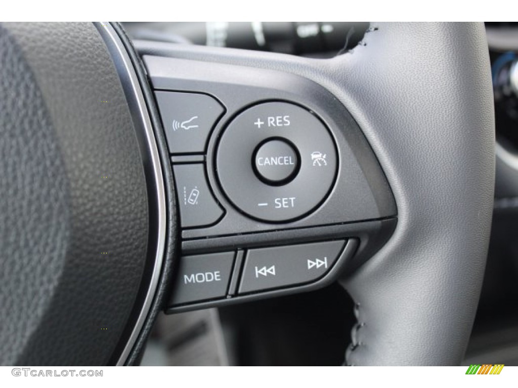 2020 Toyota Corolla Hatchback SE Black Steering Wheel Photo #135926656