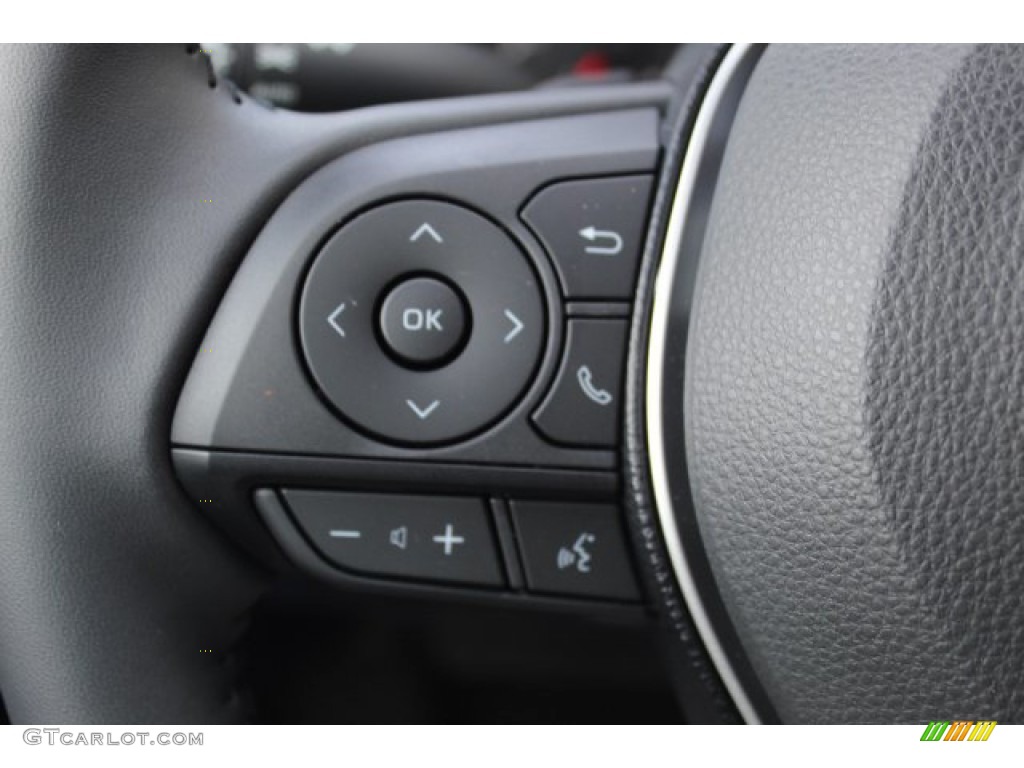 2020 Toyota Corolla Hatchback SE Black Steering Wheel Photo #135927142