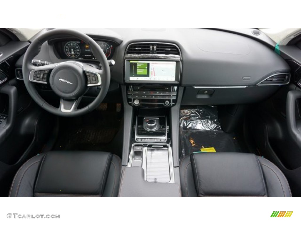 2020 Jaguar F-PACE 25t Prestige Ebony Dashboard Photo #135927649