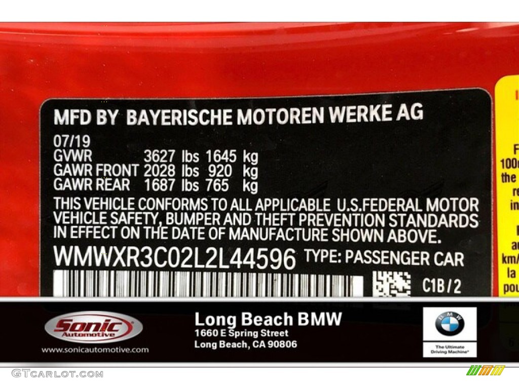 2020 Hardtop Color Code C1B for Solaris Orange Metallic Photo #135928951