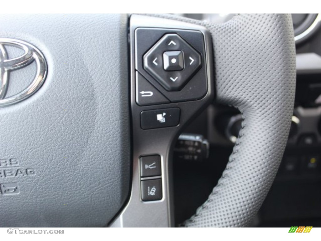 2020 Toyota Tacoma TRD Pro Double Cab 4x4 Black Steering Wheel Photo #135931171