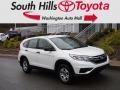 2015 White Diamond Pearl Honda CR-V LX AWD  photo #1