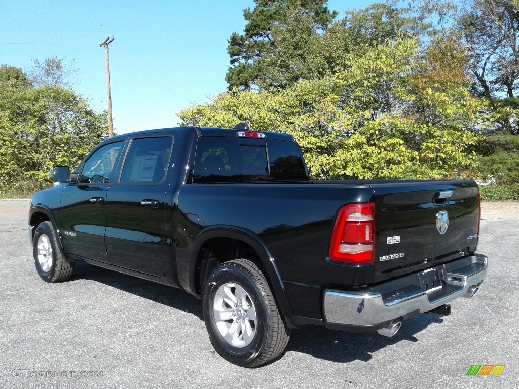 2020 1500 Laramie Crew Cab 4x4 - Diamond Black Crystal Pearl / Black photo #8