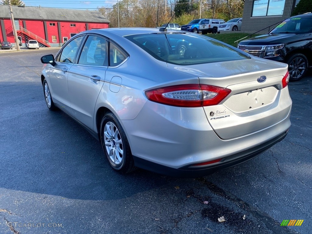 2016 Fusion S - Ingot Silver Metallic / Medium Earth Gray photo #8