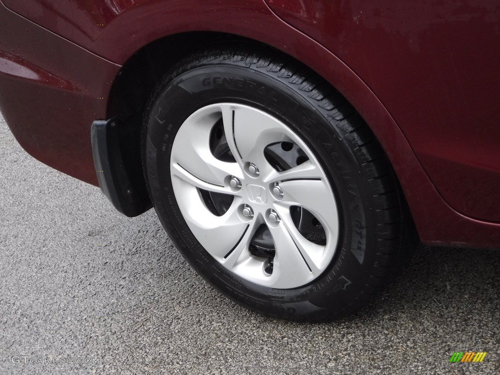 2013 Civic LX Sedan - Crimson Red Pearl / Beige photo #3