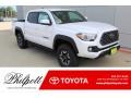 2020 Super White Toyota Tacoma TRD Off Road Double Cab 4x4  photo #1